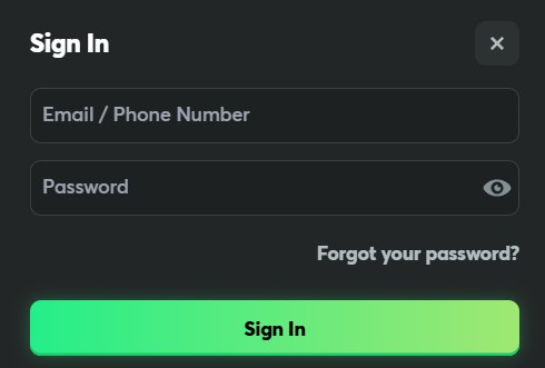 Log in to BC Game